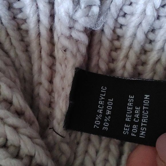 Cliche wool blend Sweater Sz.L Tan - Picture 6 of 6